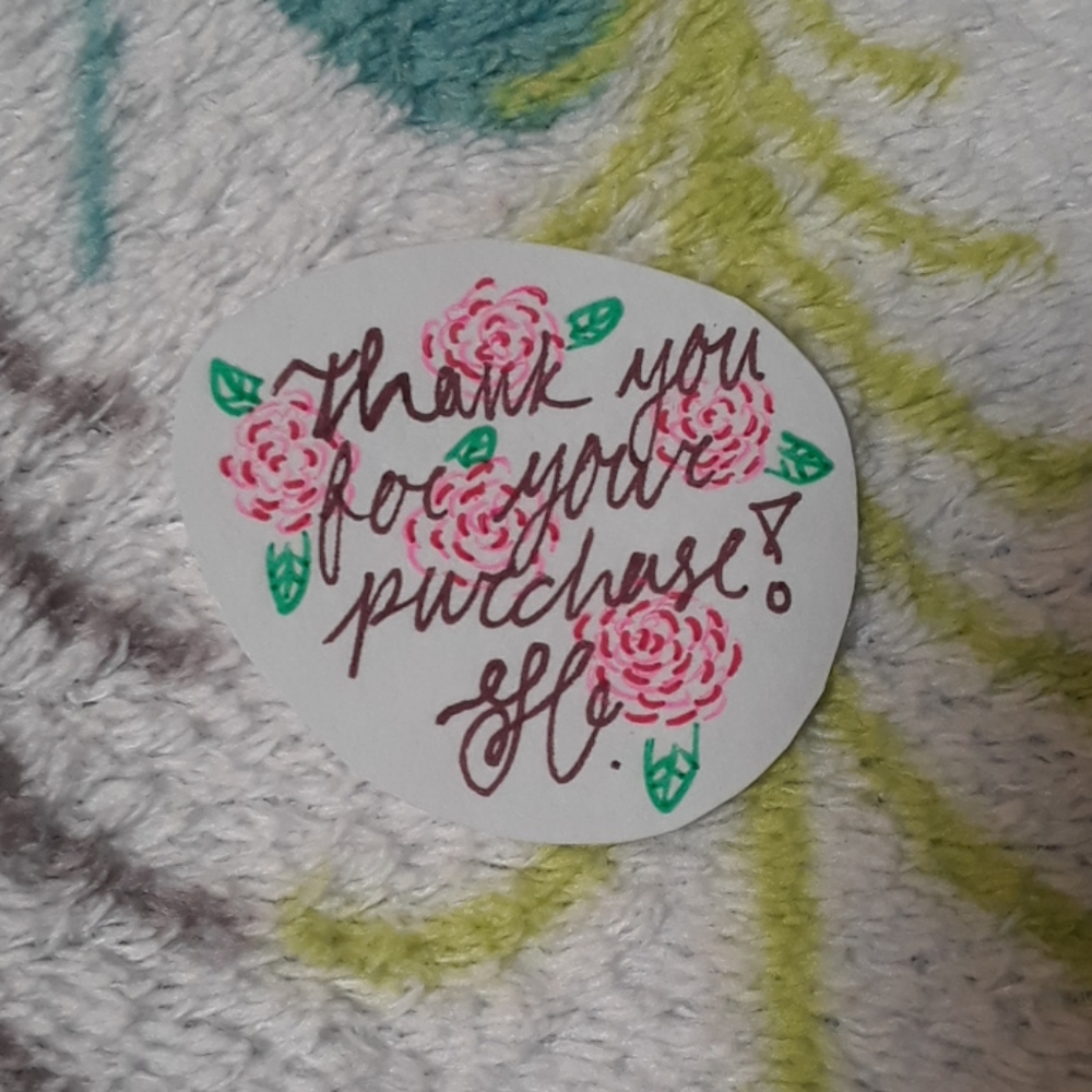 "Thank you for your purchase" Stickers!